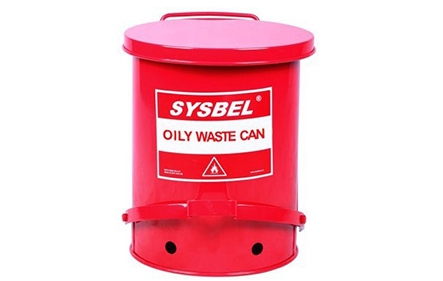 西斯贝尔油渍废弃物防火垃圾桶